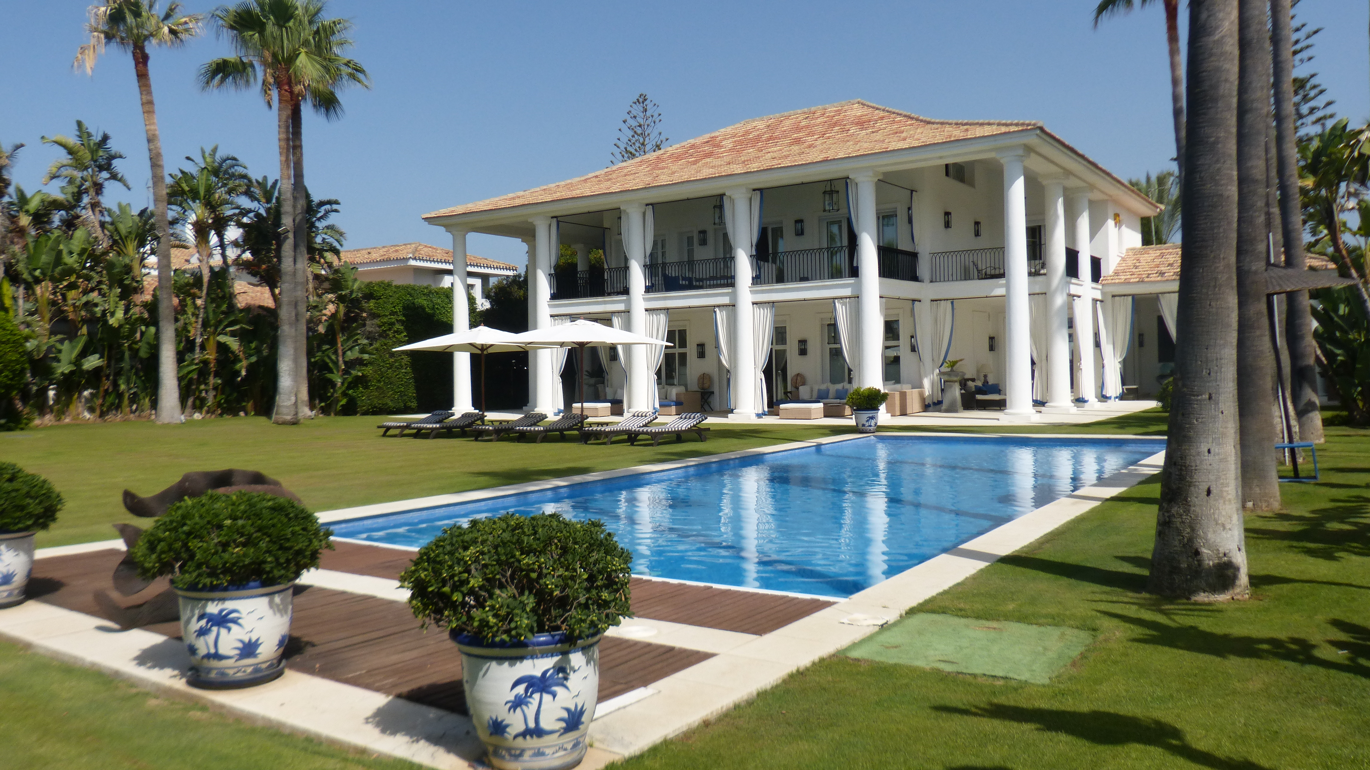 Stunning frontline beach villa for sale in Casasola, Estepona